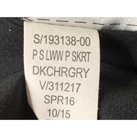 Banana Republic Womens 2-Piece Charcoal Skirt Suit Size 4P Petite 8805 EUC - Picture 6 of 6